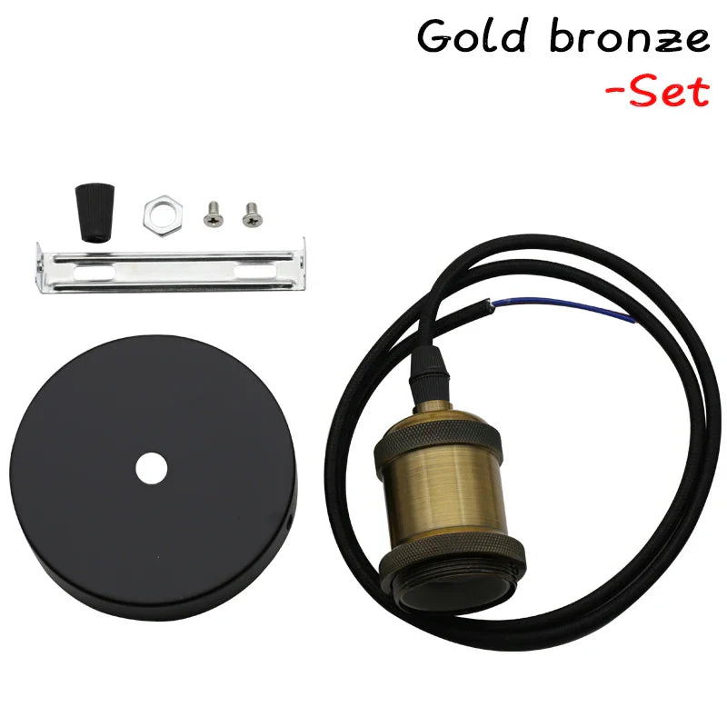 Decorbites™ Industrielle Hängeleuchte Lampe E27 90-265V Edison-Glühbirnenfassung Loft-Heimdekoration