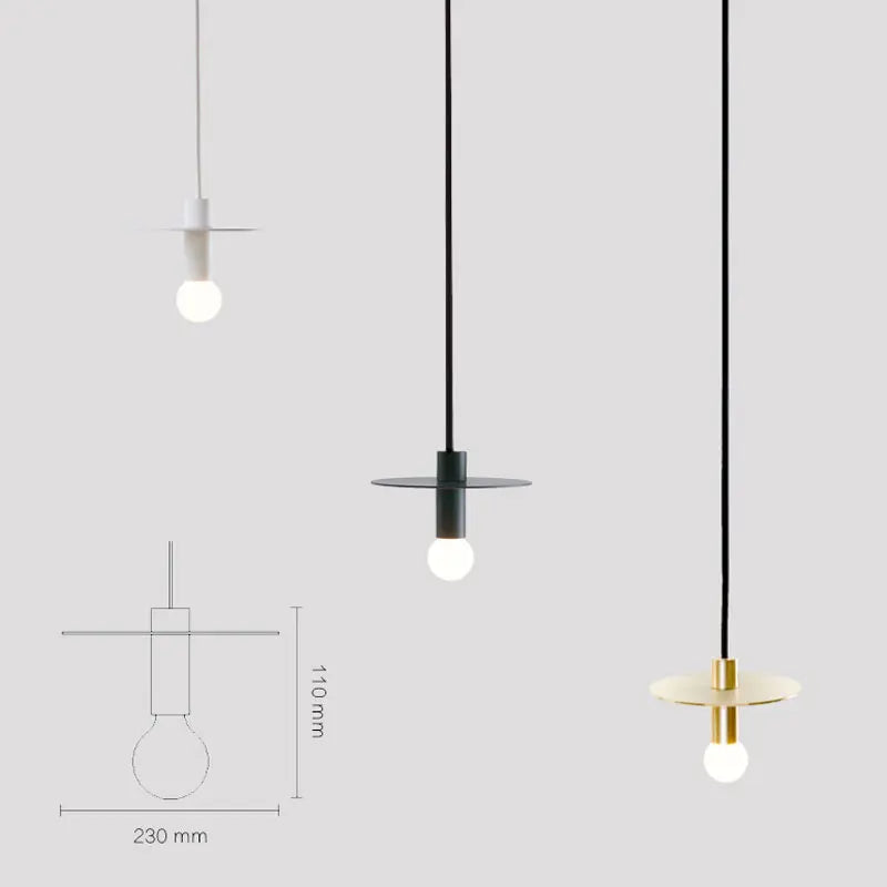 Decorbites™ Eisen-Hängeleuchte: Nordische LED E27 Pendellampe für die Hausdekoration
