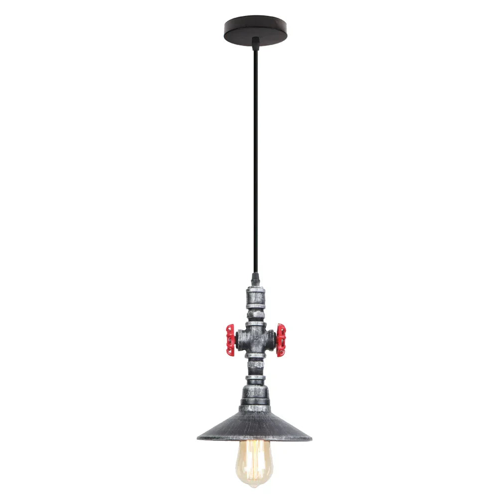 Copper Water Pipe Pendant Light