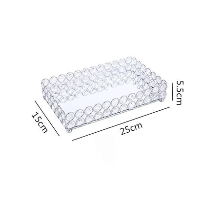 Decorbites™ Kristallglas-Spiegelablage Kosmetik-Schmuck-Organizer-Regal-Aufbewahrung
