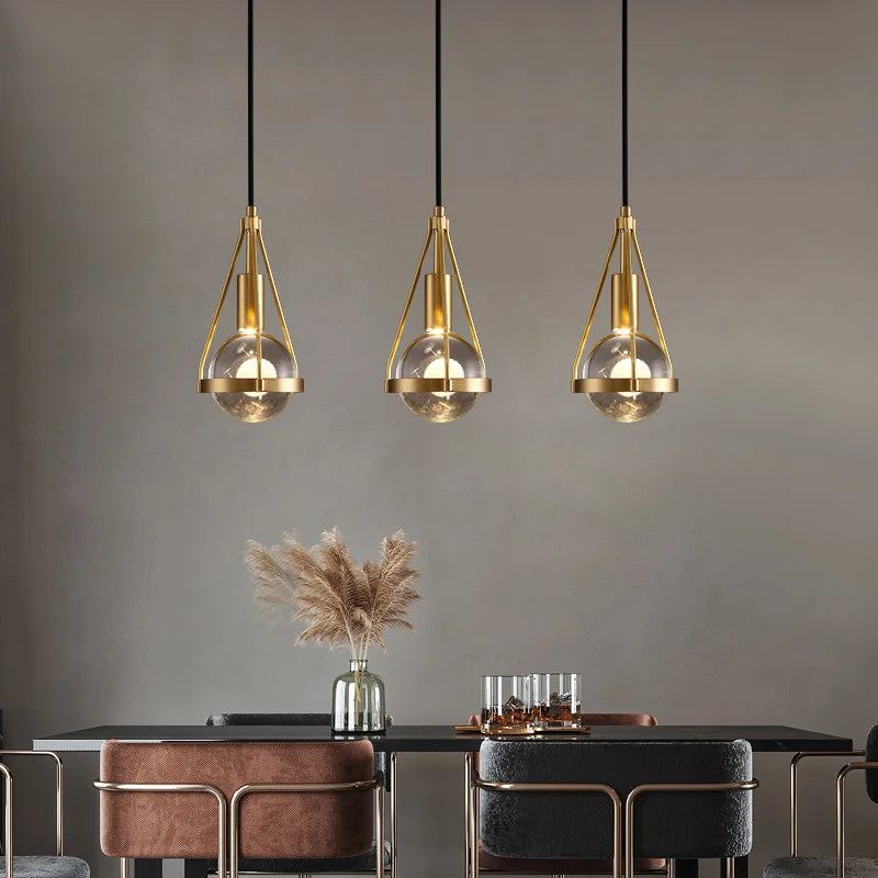DecorBites™ Crystal Ball Pendant Lights - Nordic Modern Design for Home Lighting