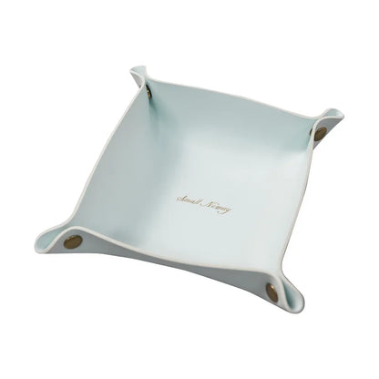 Decorbites™ Leder-Desktop-Organizer-Tablett: Aufbewahrung für Kosmetik, Schmuck, Schlüsselhalter für Zuhause/Büro