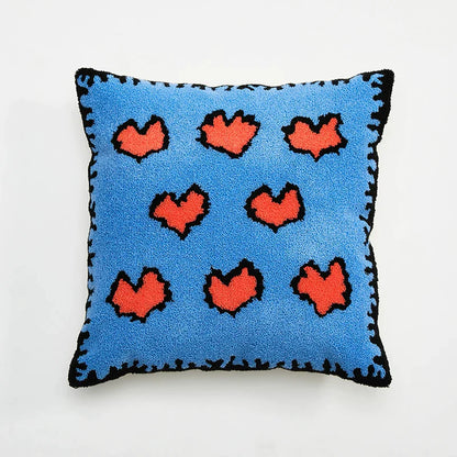 Decorbites™ Bestickte Gänseblümchen-Pusteblume Kissenbezug 45x45 cm für Sofa Bett Stuhl Wohnzimmer