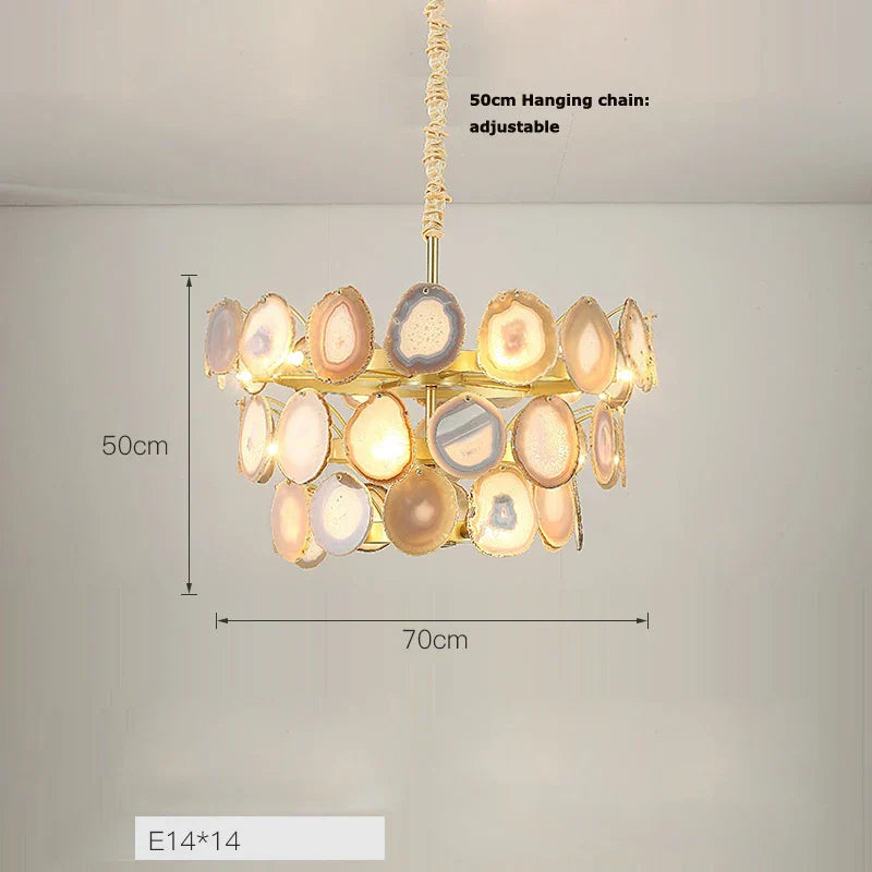 Decorbites™ Agat-Designer-LED-Kronleuchter für Eingangsbereich & Esszimmer