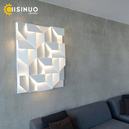 DecorBites™ Geometric Art Indoor Wall Lamp for Bedroom Living Room Staircase Home Decor