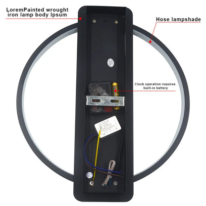 Decorbites™ LED-Wandlampe Wanduhr Modernes Design Nordisch Luxuriös Einfach Für Hotel Nachttisch