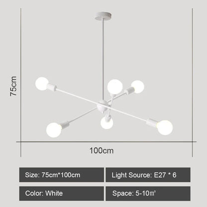 Decorbites™ LED-Deckenleuchter: Modernes & Industrielles Sputnik-Design für Wohnzimmer & Schlafzimmer