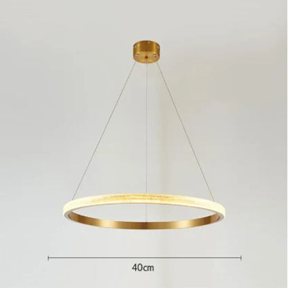 Decorbites™ Goldkreis-Kronleuchter Kreative LED-Beleuchtung Moderne Innenarmaturen