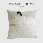 Japanese Art Square Cushion