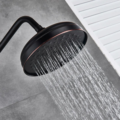 Decorbites™ Schwarze Bronze Duschauslauf-Set mit 8" Regendusche & Handbrause