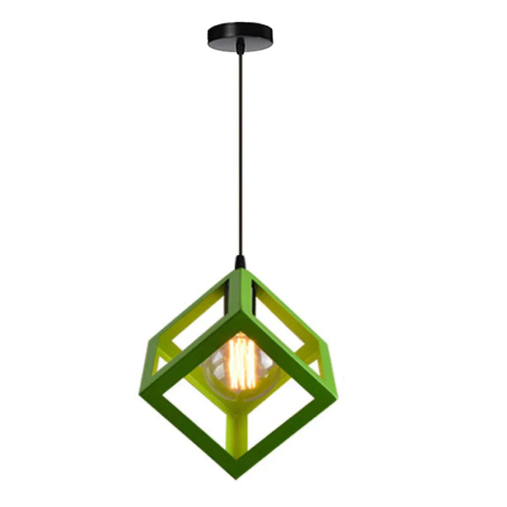 Decorbites™ Geometrische Würfel-Pendantleuchten-Trio mit Metall-Schirmen Quadratische Deckenlampen