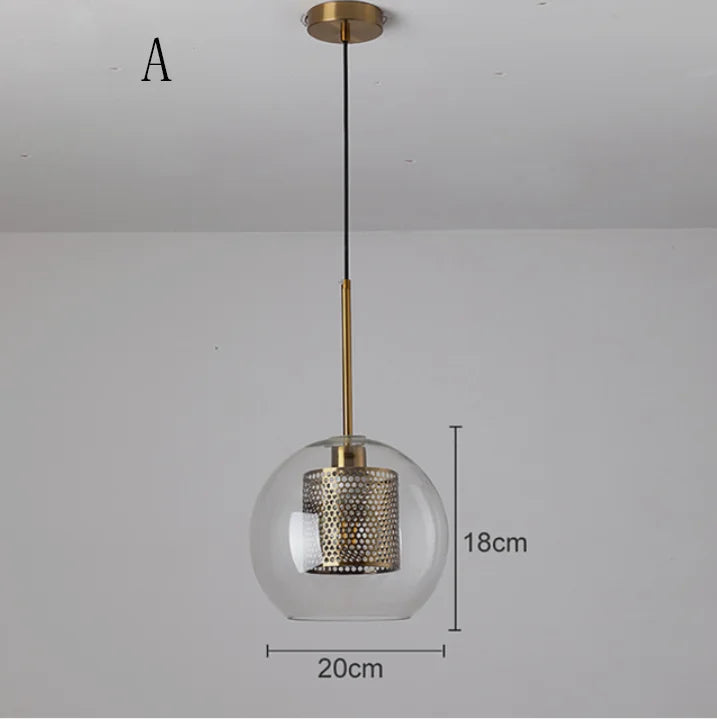 Decorbites™ Glas-Kugelleuchte: Moderne Hängelampe für Küche, Esszimmer, Wohnzimmer