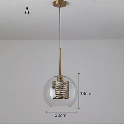 Decorbites™ Glas-Kugelleuchte: Moderne Hängelampe für Küche, Esszimmer, Wohnzimmer