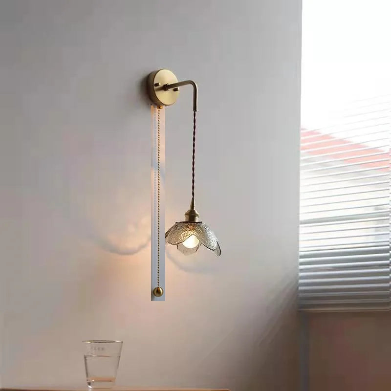 DecorBites™ Gray Glass LED Bathroom Mirror Sconce Wall Lamp Lighting