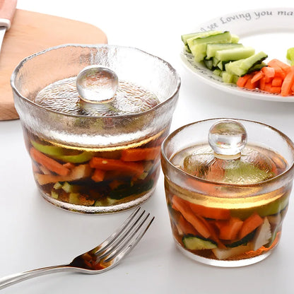 DecorBites™ Glass Kimchi Storage Jar, Pickle & Kimchi Pot Container