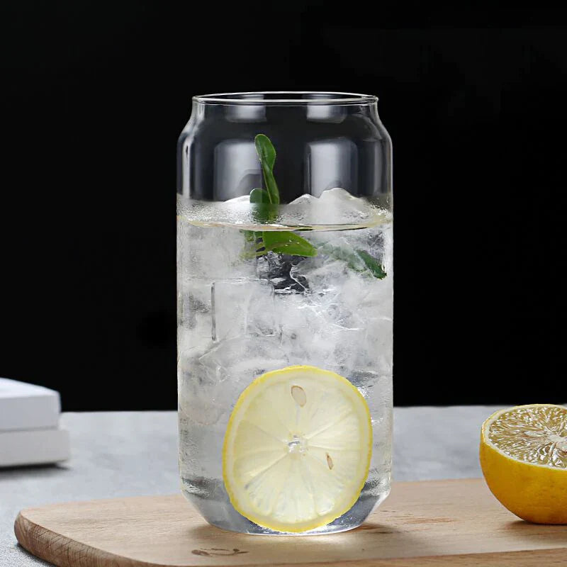 Decorbites™ Glas-Trinkbecher mit Bambusdeckel – Hochwertiges Borosilikatglas-Tee-, Saft- und Kaffeetasse