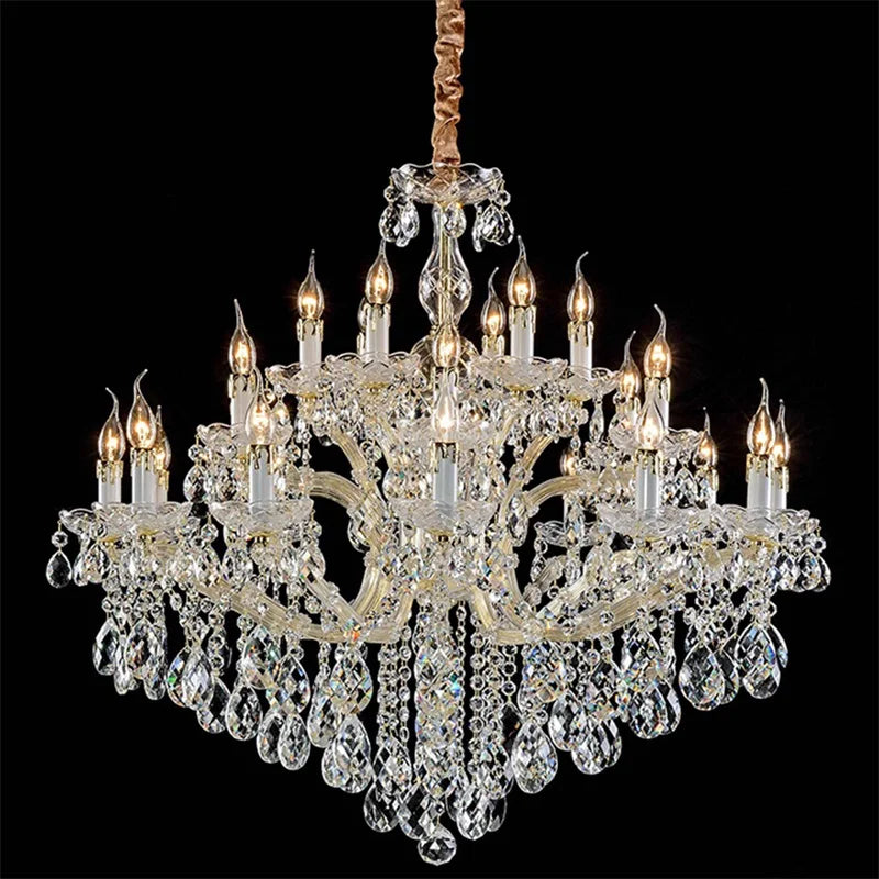 Decorbites™ Kristallkerzenleuchter: Elegante LED-Pendelleuchten für Zuhause, Hotel, Villa-Halle