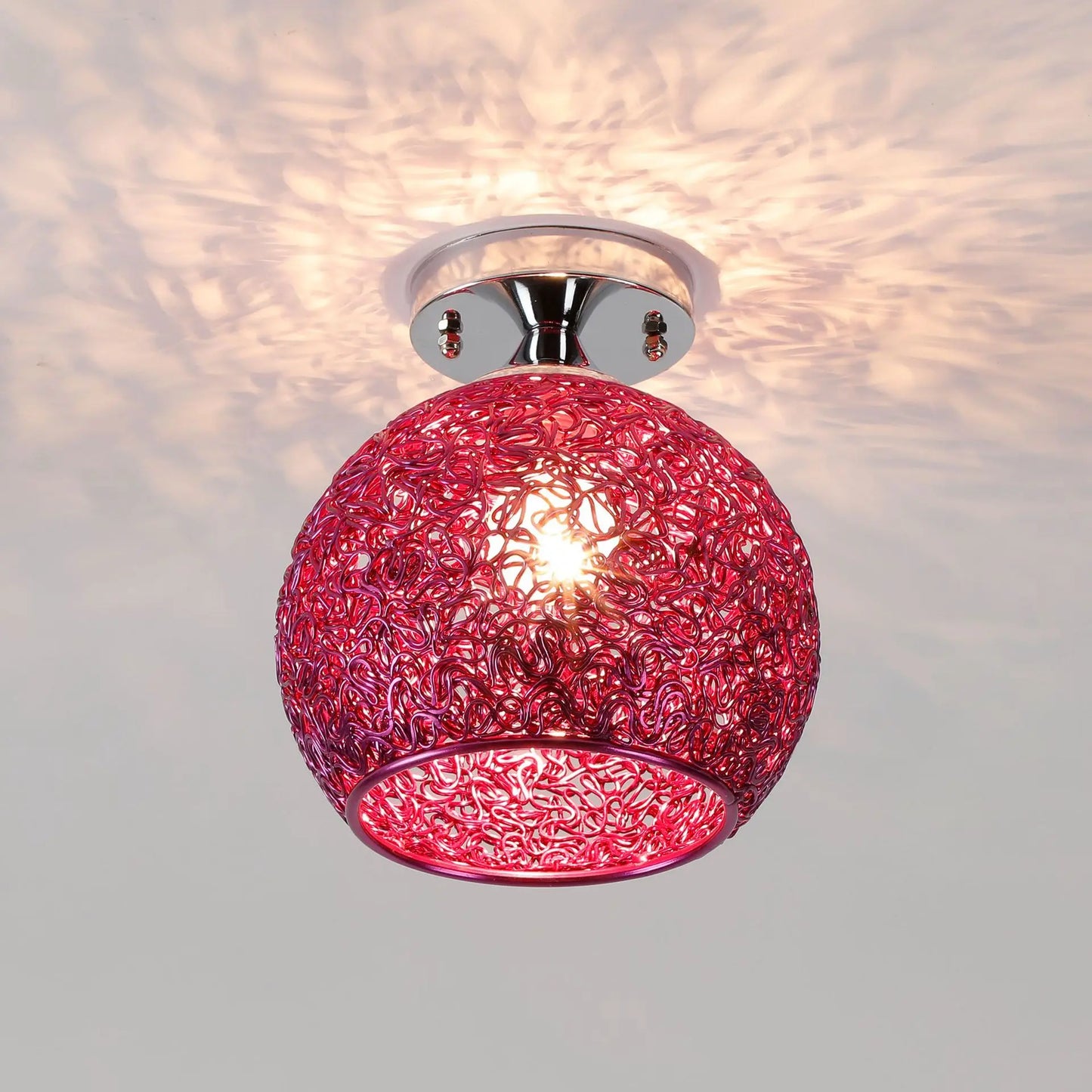 DecorBites™ Glass Ball LED Ceiling Lights for Home Decor and Minimalist Living Rooms