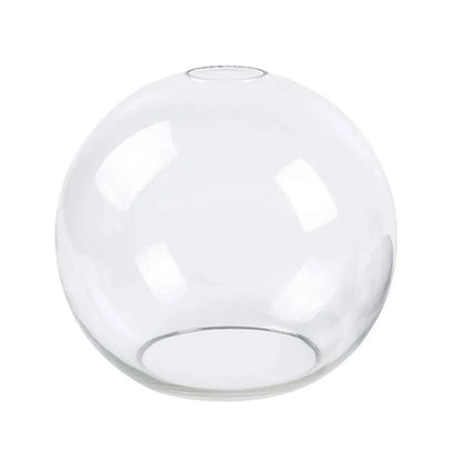 Decorbites™ Handgeblasener Klar-Glas-Kugellampenschirm mit 2 Öffnungen an den Enden, D18cm Glasabdeckung Kugellampenschirm