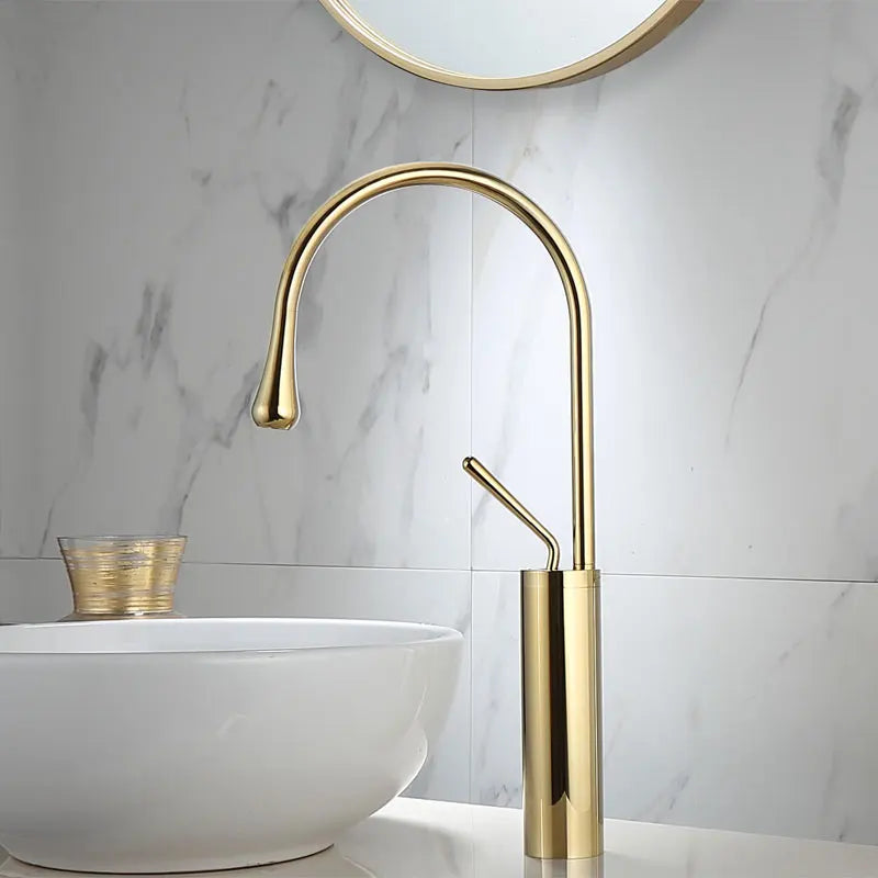 Gold Marble Basin Faucet