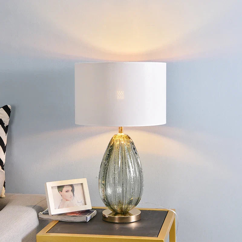 Crystal Green Table Lamp