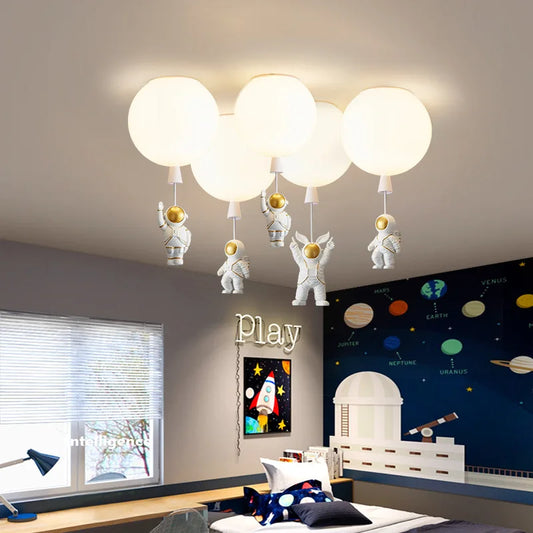 Decorbites™ Kinder Weltraum-Ballon LED-Deckenleuchte – Kreative nordische Cartoon-Dekoration