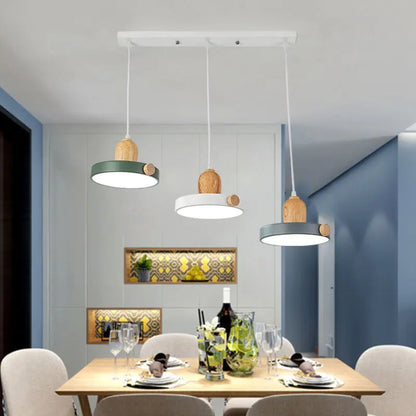 Decorbites™ LED-Holz-Eisen-Hängeleuchte für Arbeitszimmer, Nachttisch – Nordisches modernes Design