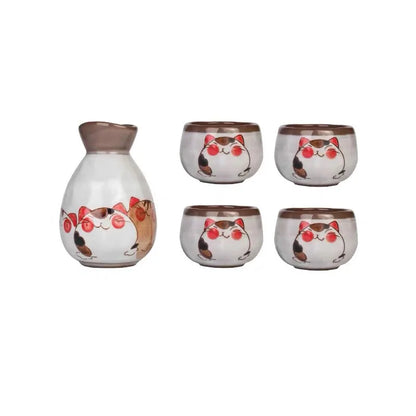 Decorbites™ Japanisches Keramisches Sake-Weinbecher-Set - KL-001 | Kleine Trinkkollektion