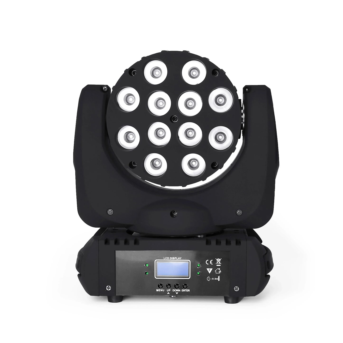 Decorbites™ LED Wash Moving Head Light RGBW 4in1 Quad 12x12W Bühne DJ DMX 9/16 Kanäle