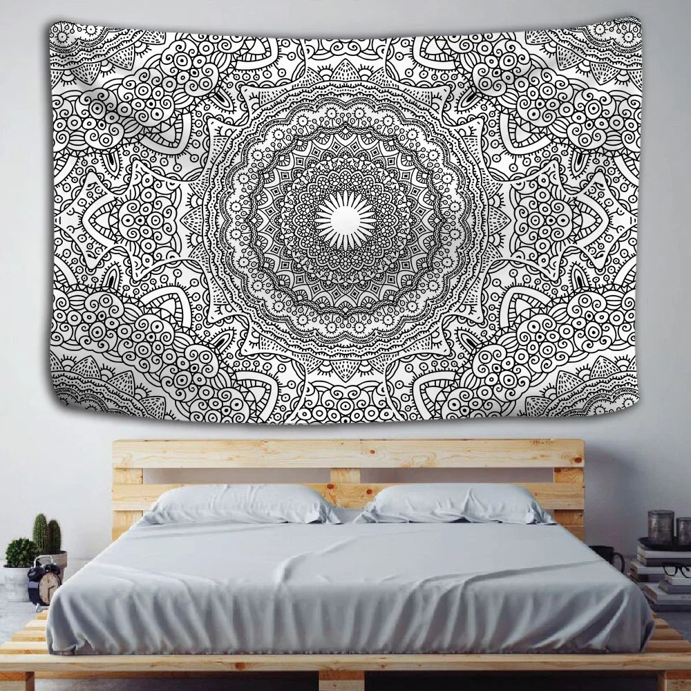 DecorBites™ Indian Mandala Tapestry Hippie Wall Hanging Beach Yoga Mat Bedspread Table Cloth