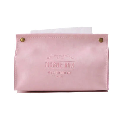 DecorBites™ Leather Tissue Box Holder - Nordic Style Decor Storage Case