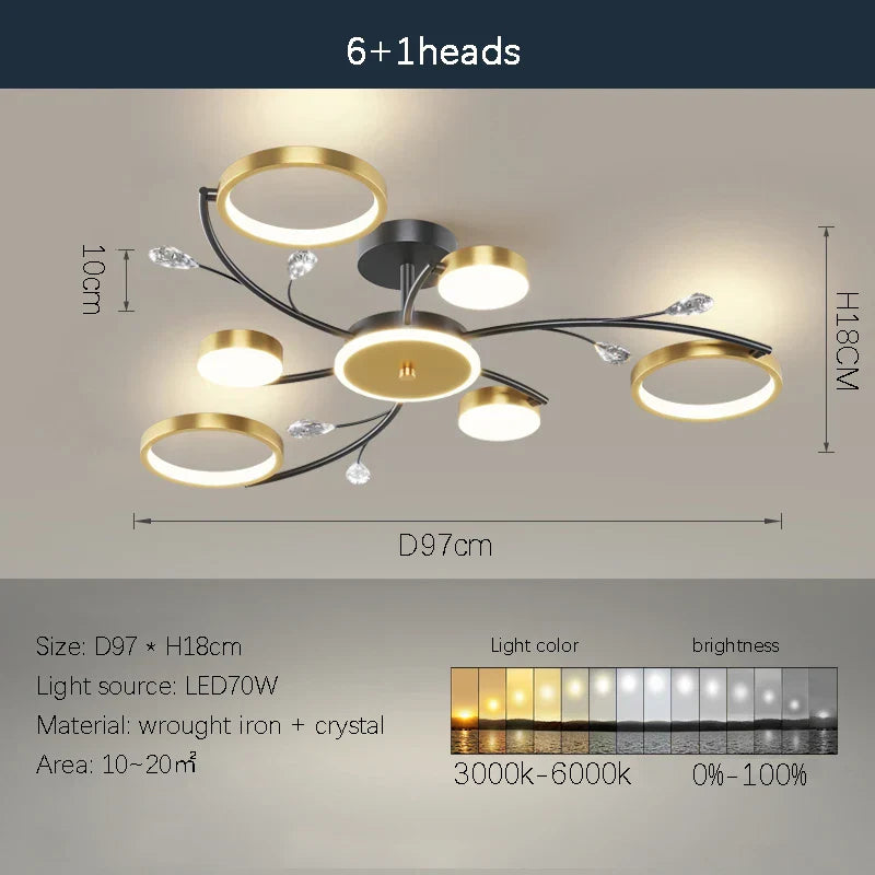Decorbites™ LED-Kronleuchter: Moderne Innenbeleuchtung für das gesamte Haus – für Schlafzimmer, Wohnzimmer und Esszimmer