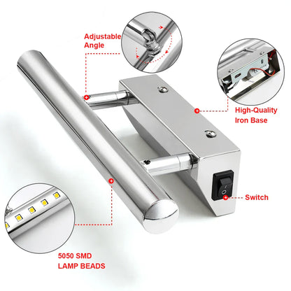 Decorbites™ LED Badezimmer Wandlampe aus Edelstahl Make-up-Spiegel Lampe Armaturen