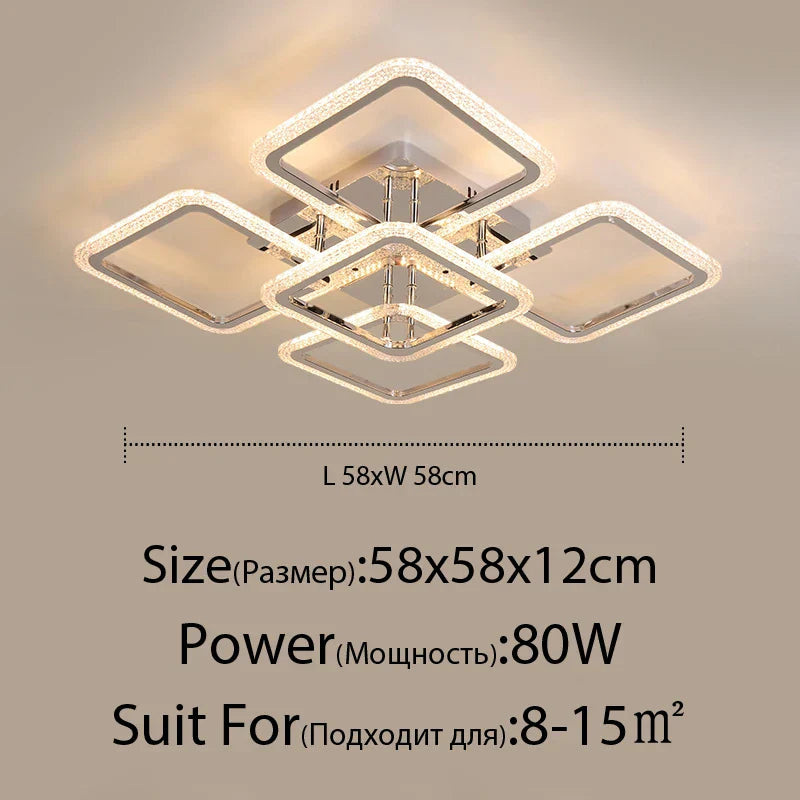 Decorbites™ LED-Kronleuchter: Fernbedienbar dimmbare Innenbeleuchtung für Schlafzimmer, Restaurant, Wohnzimmer