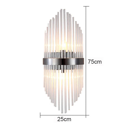Decorbites™ Glasstab-Kristall-Wandleuchte: Moderne nordische Lichtluxus für Schlafzimmer, Wohnzimmer