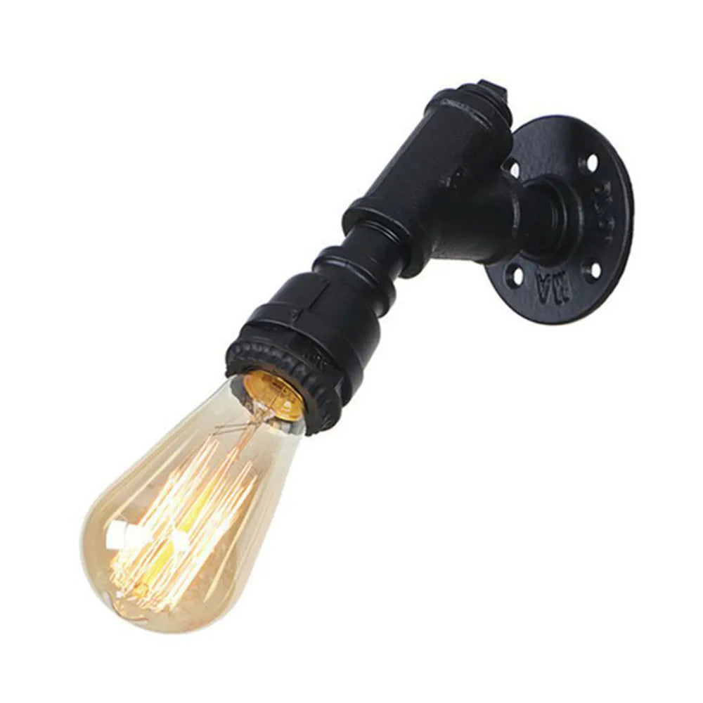 DecorBites™ Industrial Water Pipe Wall Sconce for Restaurant Cafe Bar Kitchen
