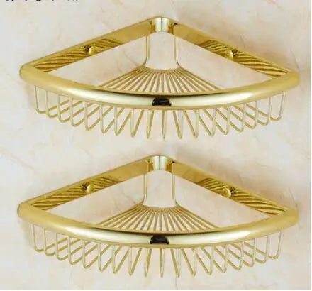 Gold Brass Bath Set