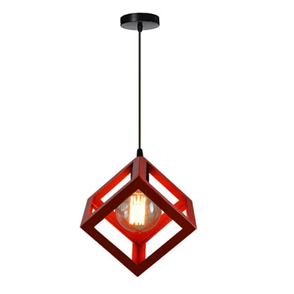 Decorbites™ Geometrische Würfel-Pendantleuchten-Trio mit Metall-Schirmen Quadratische Deckenlampen