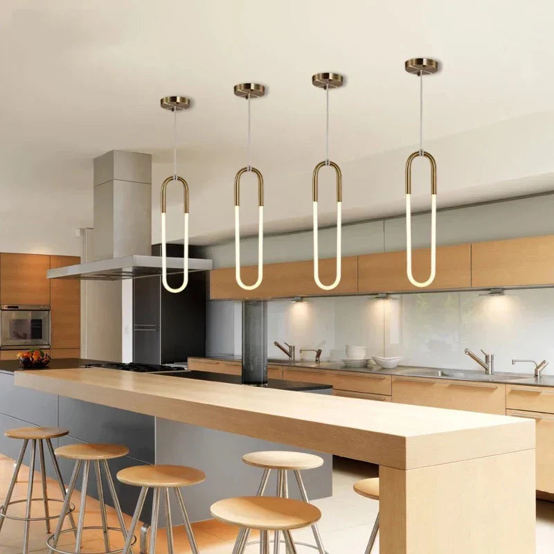 DecorBites™ Gold Pendant Lights Energy Saving for Living Room Hanglamp