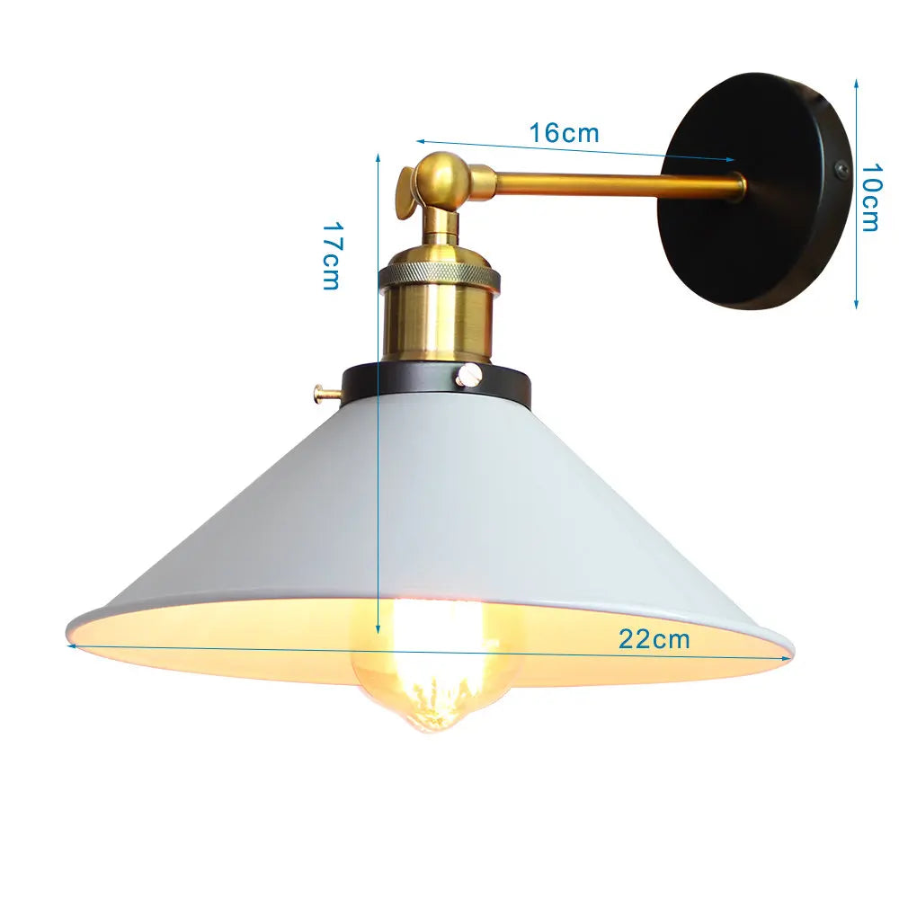 Decorbites™ Industrielles Loft-Wandleuchte, Retro-Wandlicht für die Einrichtung zu Hause, E27-Glühbirnenbeleuchtung