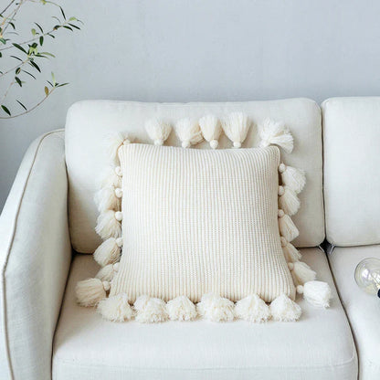 Decorbites™ Strick-Kissenbezug in Einheitsfarben - Weiches 45*45cm Kissenbezug für Sofa, Bett, Kinderzimmer