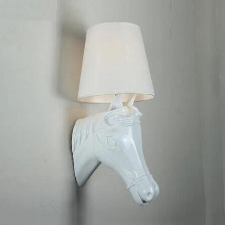 Decorbites™ Pferde-Wandlampe: Retro-Harzleuchte für Wohnzimmer, Schlafzimmer oder Hotelflure