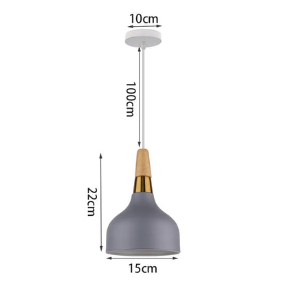 Decorbites™ Industrielles Graues Pendellicht mit LED für Wohnzimmer, Eingangsbereich – Moderne Leuchte