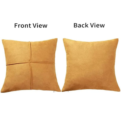 DecorBites™ Cross Faux Suede Throw Pillow Cover for Car Couch Sofa Bed Home Decor