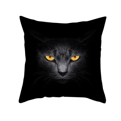 Decorbites™ Schwarze Katze Kissenbezüge - Süße Katzenliebhaber Kissenhülle