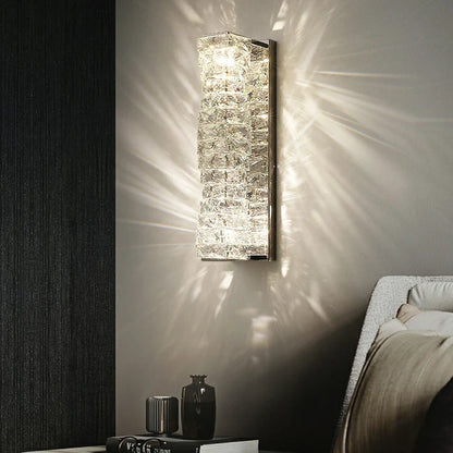 DecorBites™ Crystal Glass Wall Sconce Lamp for Modern Light Luxury Home Decor