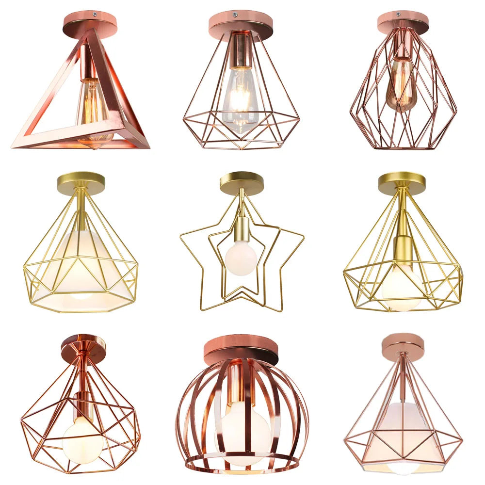 DecorBites™ Industrial Ceiling Light - Modern Nordic Iron Lamp Shade for Home Decor