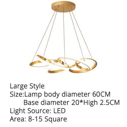 DecorBites™ Gold Plated LED Pendant Lights for Dining Kitchen Bedroom Study Room Lighting