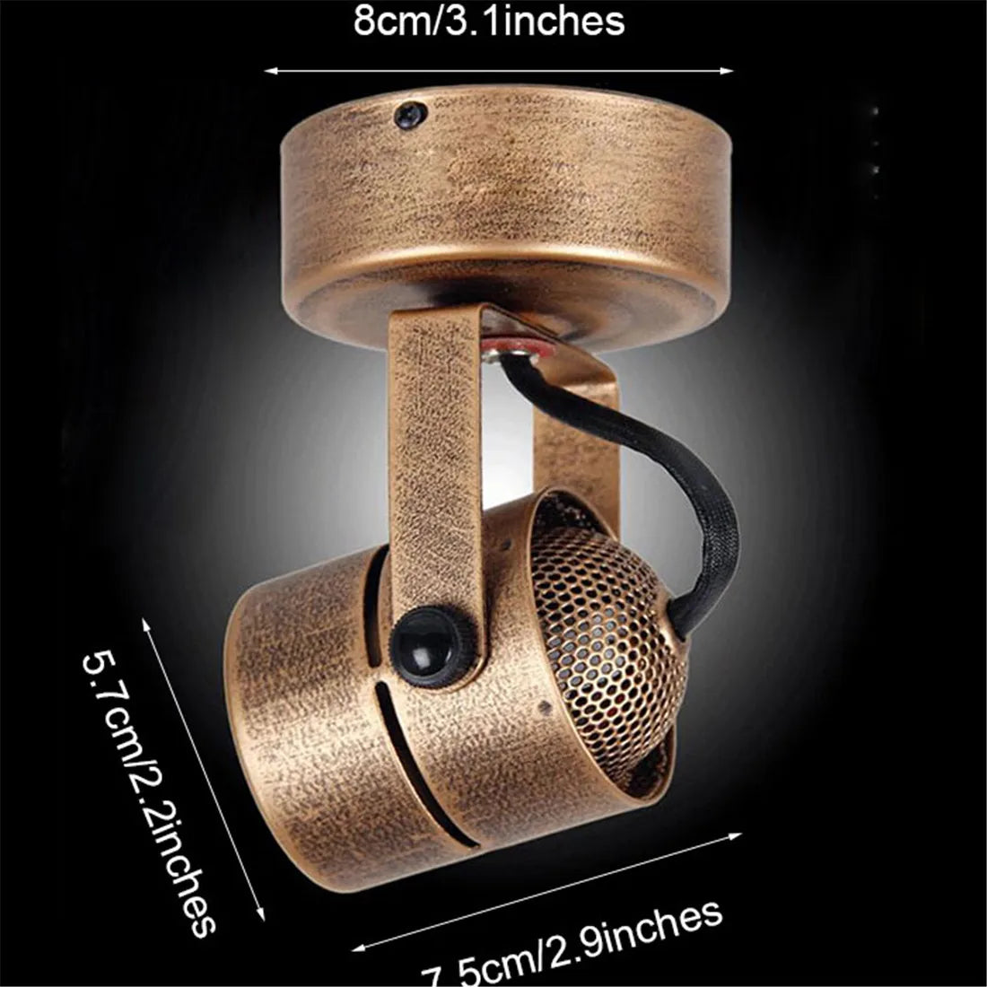 Decorbites™ Industrielle Mini-Decken-Spotlights - Retro verstellbare Bronzelampen
