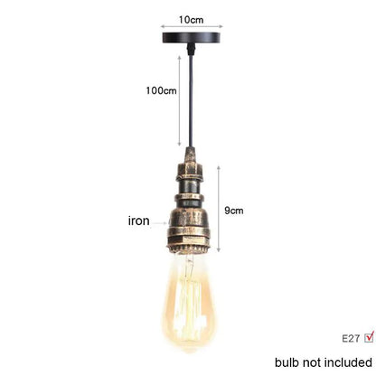 Decorbites™ Industrielle Eisenrohr-Hängelampen Vintage-Deckenleuchte